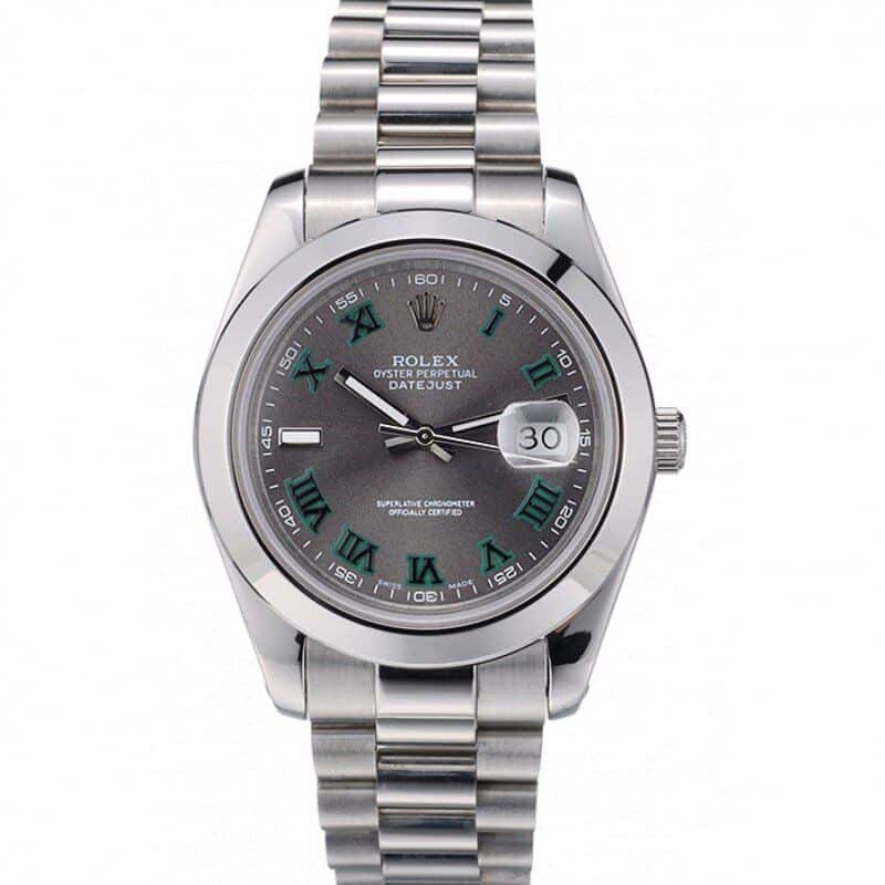 Replica Rolex (unchanged) DateJust Bezel Stainless Steel poli Dial Grey 42000 - View 1