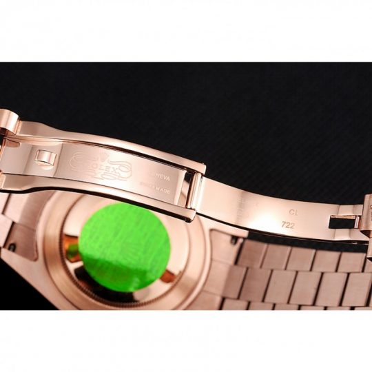 Replica Rolex Day-Date 40 Rose Gold Etched Dial Rose Gold Case And Bracelet - View 9