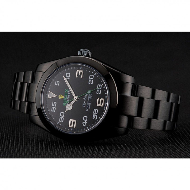 Replica Rolex Air-King Black Dial 1454019 - View 3