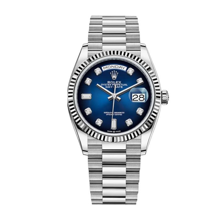 Rolex Day-Date 128239 Blue Diamond Dial product image 2