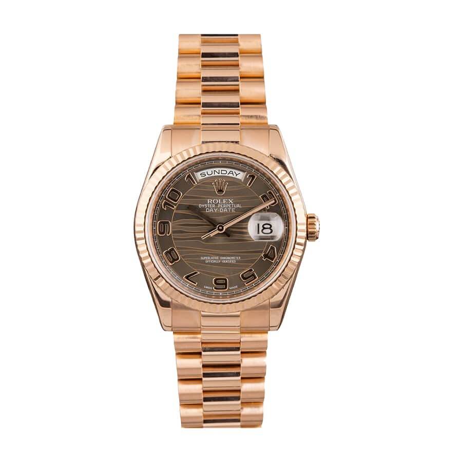 Rolex Day-Date 218235-0035 Wave Rose Gold - term15