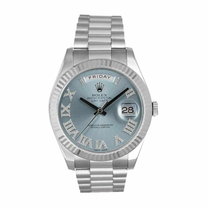 Rolex Day-Date II 218239 Ice Blue Roman Dial product image 2