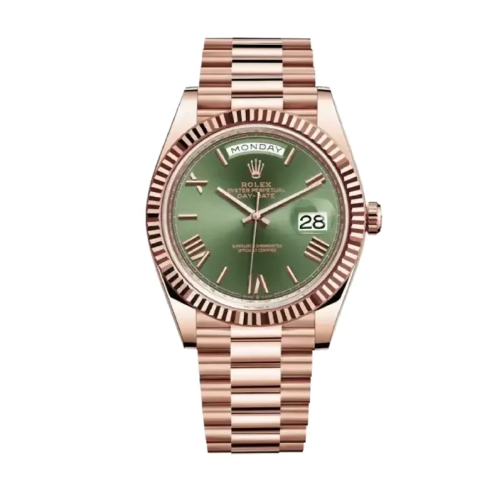 Rolex Day-Date 228235 Everose Green Roman Dial Rose Gold product image 2