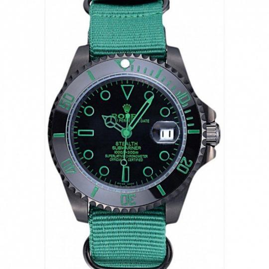 Replica Rolex Stealth Submariner Green Nylon Strap 622009 - View 1