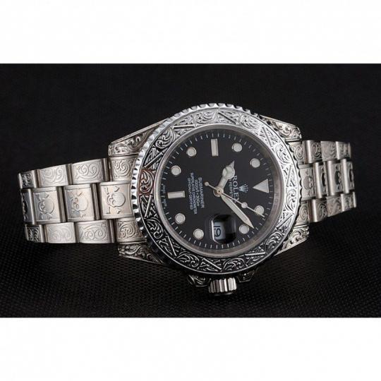 Replica Rolex Submariner Skull Limited Edition Black Dial White Case And Bracelet 1454093 - View 5