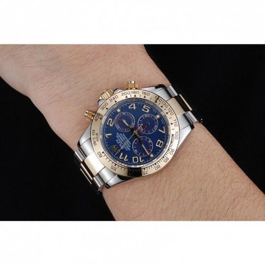 Replica Rolex Cosmograph Daytona Blue Dial Two Tone Stainless Steel Bracelet 1454246 - View 6