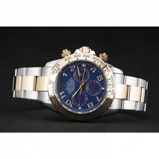 Replica Rolex Cosmograph Daytona Blue Dial Two Tone Stainless Steel Bracelet 1454246 - View 5