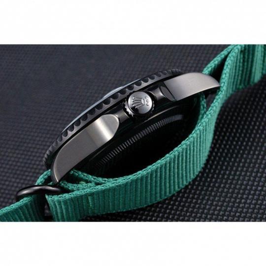 Replica Rolex Stealth Submariner Green Nylon Strap 622009 - View 10