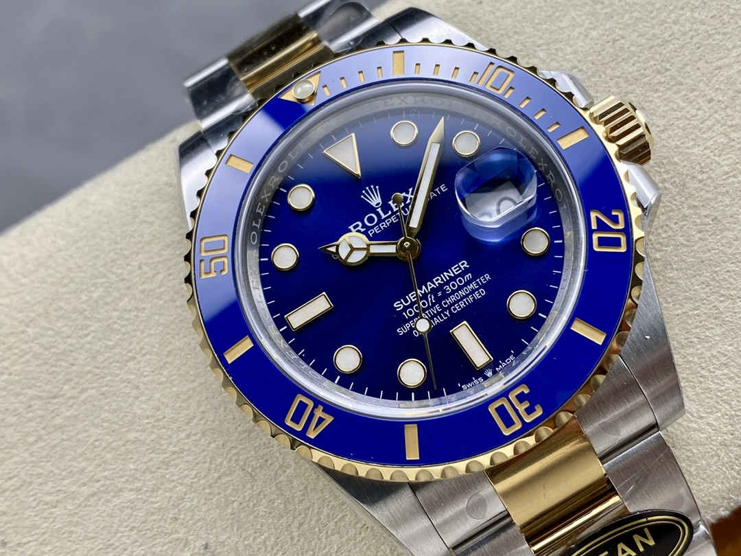 Clean Factory Rolex Submariner 126613LB – 41mm Two-Tone Blue Submariner Replica with 3235 Movement - clean factory product image 8