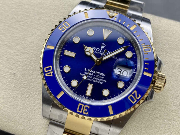 Clean Factory Rolex Submariner 126613LB – 41mm Two-Tone Blue Submariner Replica with 3235 Movement - clean factory product image 20