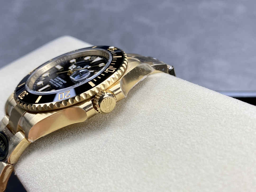 Clean Factory Rolex Submariner 126618LN – Premium Full Gold Black Submariner Replica - clean factory product image 5