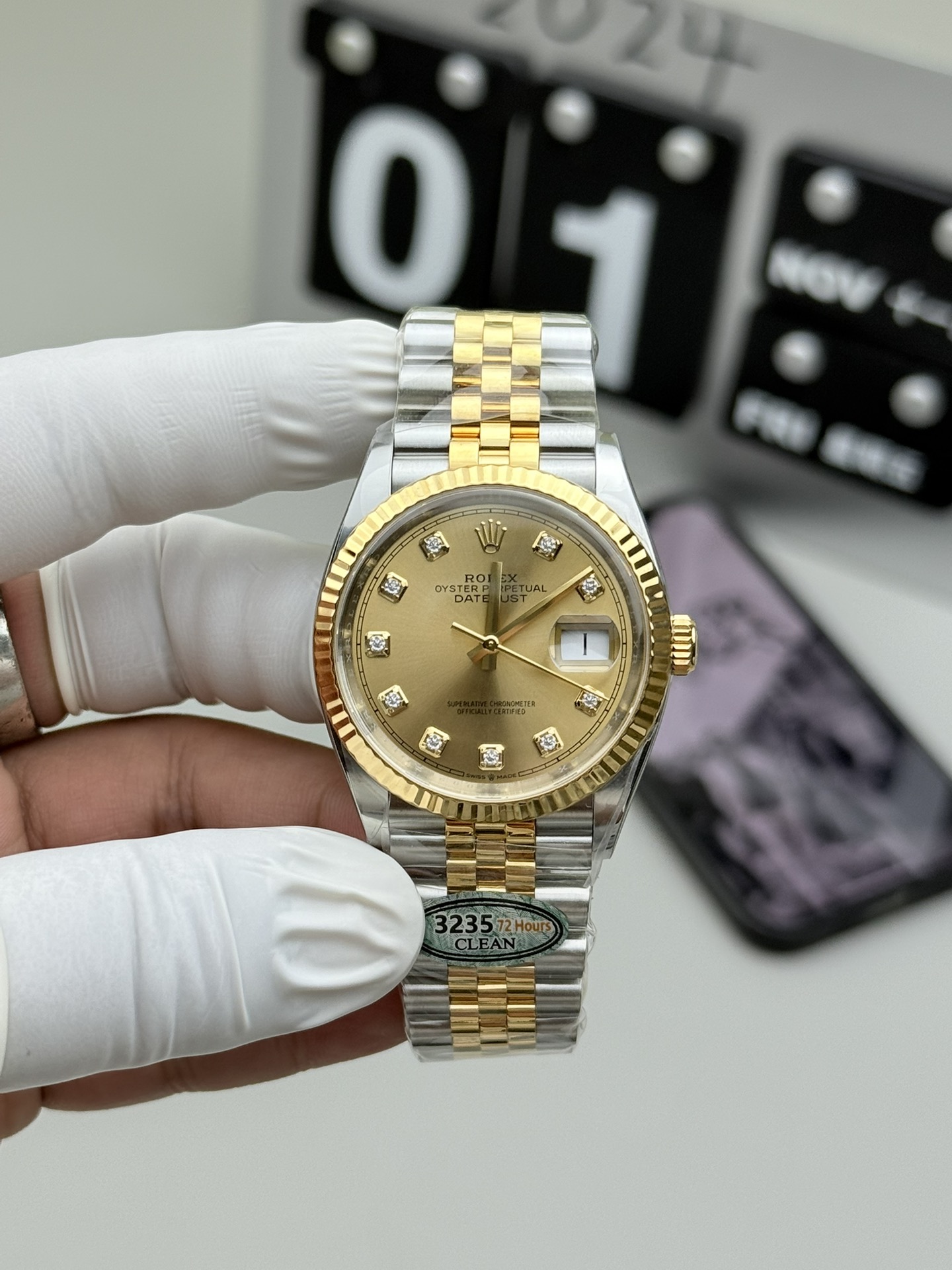 Clean Factory 126233-0017 Two-Tone Datejust 36 Replica - clean factory product image