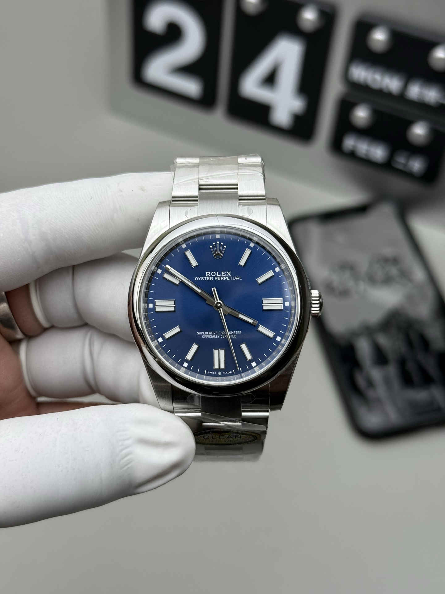 Clean Factory 124300-0003 Blue Dial Oyster Perpetual 41 Replica - clean factory product image