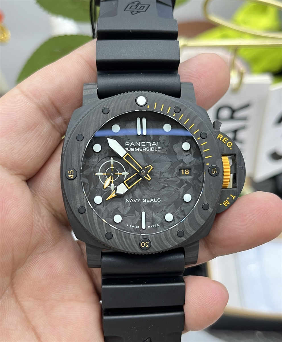 VSF Panerai PAM1324 – 44mm Submersible Carbotech-Style Carbon Replica - clean factory product image