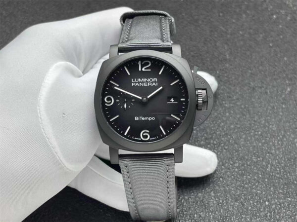 VSF Panerai PAM1467 – 44mm Luminor BiTempo Titanium DLC New York Limited Edition Replica - clean factory product image 11