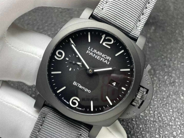 VSF Panerai PAM1467 – 44mm Luminor BiTempo Titanium DLC New York Limited Edition Replica - clean factory product image 14