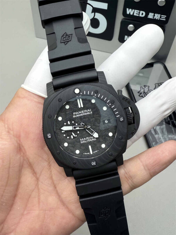 VSF Watches Panerai PAM979 – 47mm Submersible Carbotech Super Clone with P.9000 Movement - clean factory product image 16