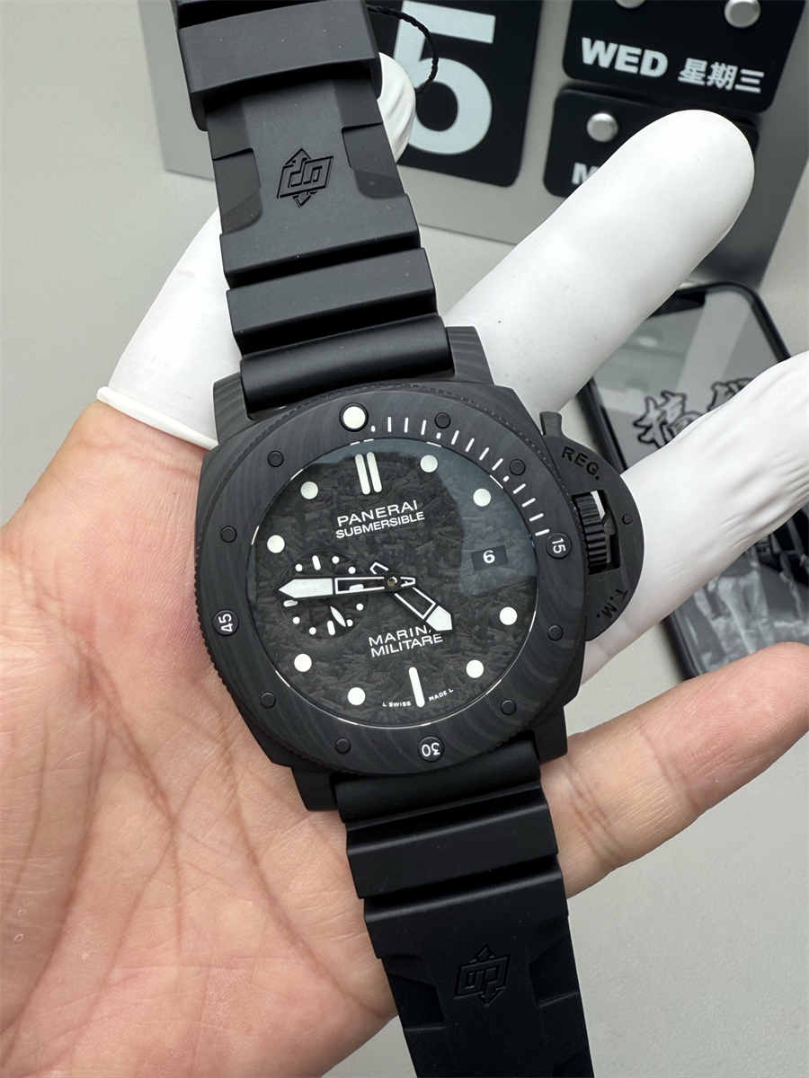 VSF Watches Panerai PAM979 – 47mm Submersible Carbotech Super Clone with P.9000 Movement - clean factory product image 6