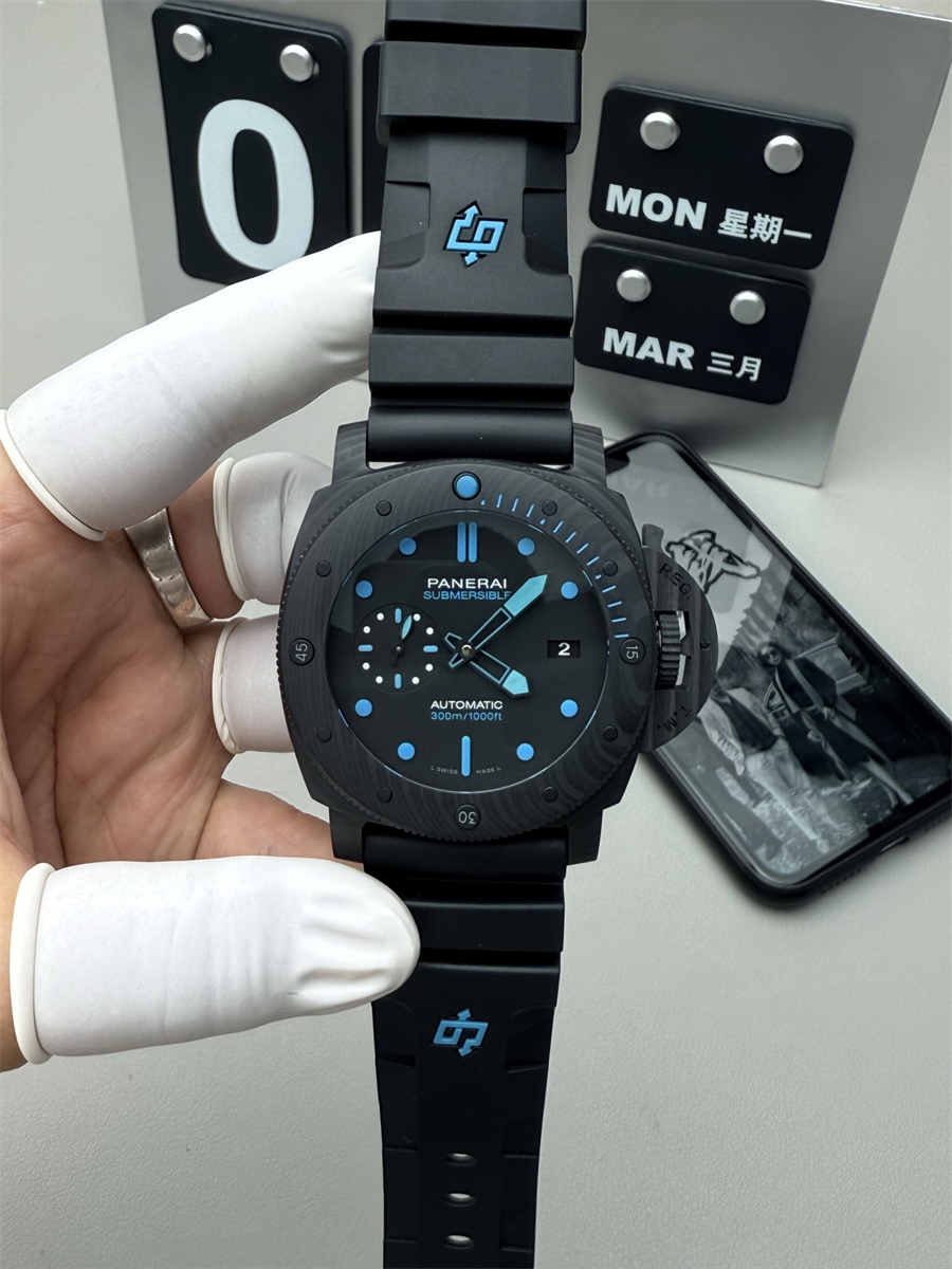 VSF Watches Panerai PAM1616 – 47mm Submersible Carbotech Super Clone with P.9010 - clean factory product image