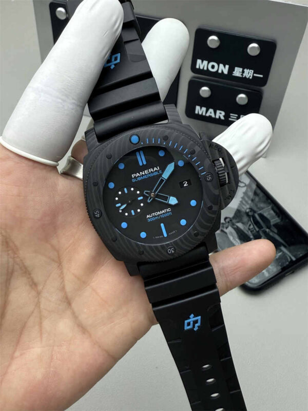 VSF Watches Panerai PAM1616 – 47mm Submersible Carbotech Super Clone with P.9010 - clean factory product image 13