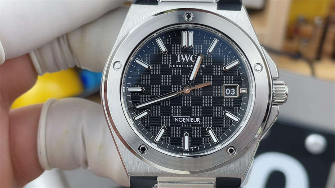 IWC Ingenieur Replica Black Dial – Premium V7 Edition Automatic Stainless Steel Watch - clean factory product image 3