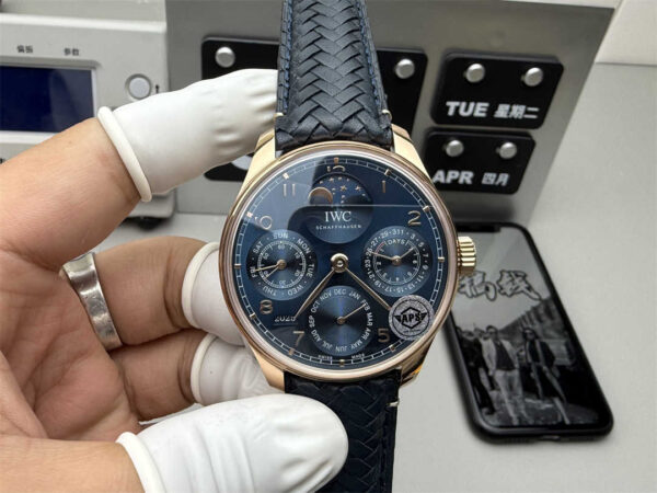 Premium IWC Portuguese Perpetual Calendar Replica – 44mm Luxury Automatic Watch by APS Factory - clean factory product image 11