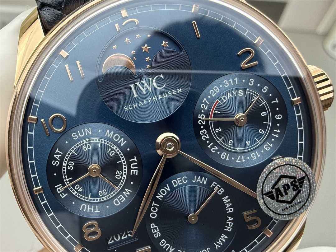 Premium IWC Portuguese Perpetual Calendar Replica – 44mm Luxury Automatic Watch by APS Factory - clean factory product image 4