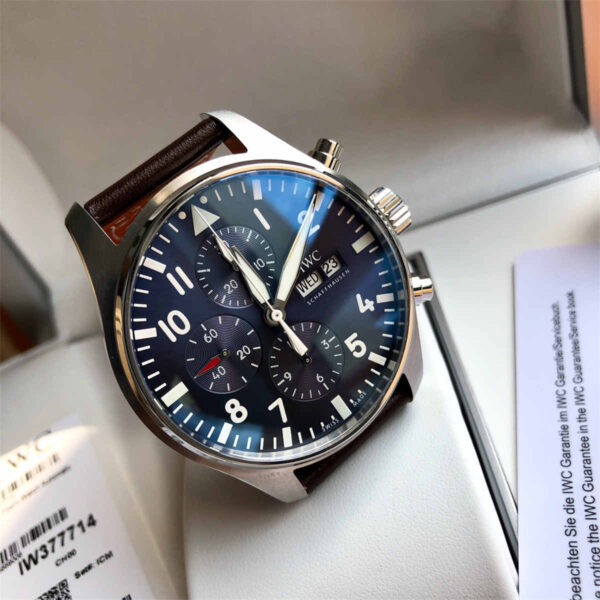 IWC IW377714 Pilot Chronograph – Le Petit Prince Blue Dial Automatic 43mm - clean factory product image 11