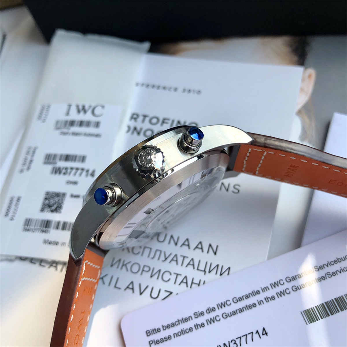 IWC IW377714 Pilot Chronograph – Le Petit Prince Blue Dial Automatic 43mm - clean factory product image 4