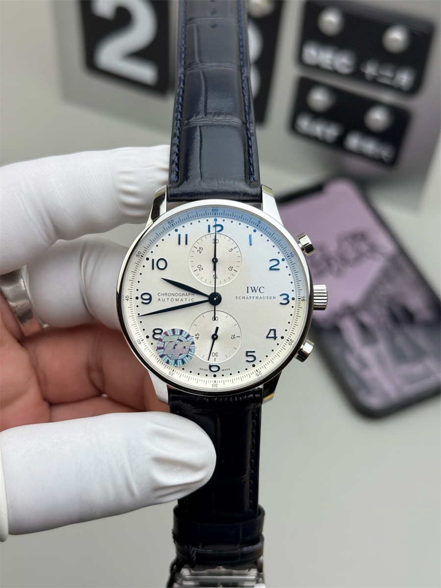 IWC Portugieser Black Replica – ZF Factory Portuguese Chronograph 41mm Luxury Watch - clean factory product image