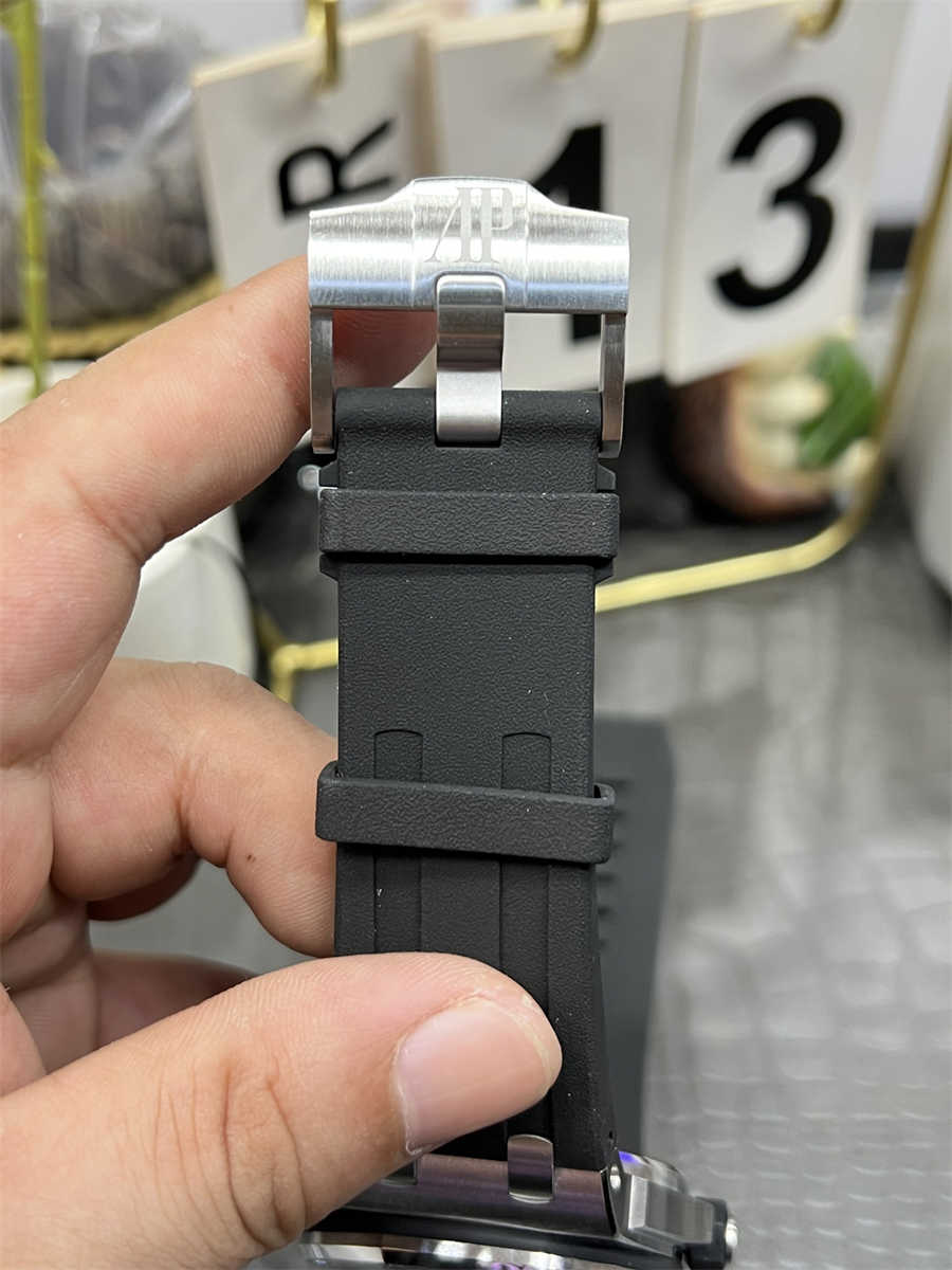 APS Audemars Piguet Royal Oak Offshore Diver 15703ST Replica – 42mm Steel Case, Black Dial, Cal.3120 Automatic Clone - clean factory product image 7