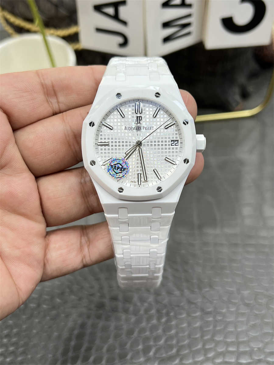 Audemars Piguet 15500 Replica White Ceramic Mod by APS Factory – Full Custom Edition Review (2025) - clean factory product image