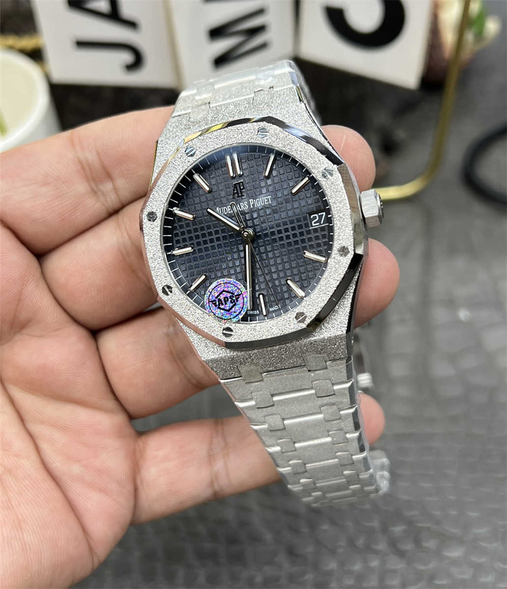 APS Factory Audemars Piguet 15500 Replica Frosted Gold – 41mm Blue Dial Mod with Cal.4302 Integrated Movement - clean factory product image 4