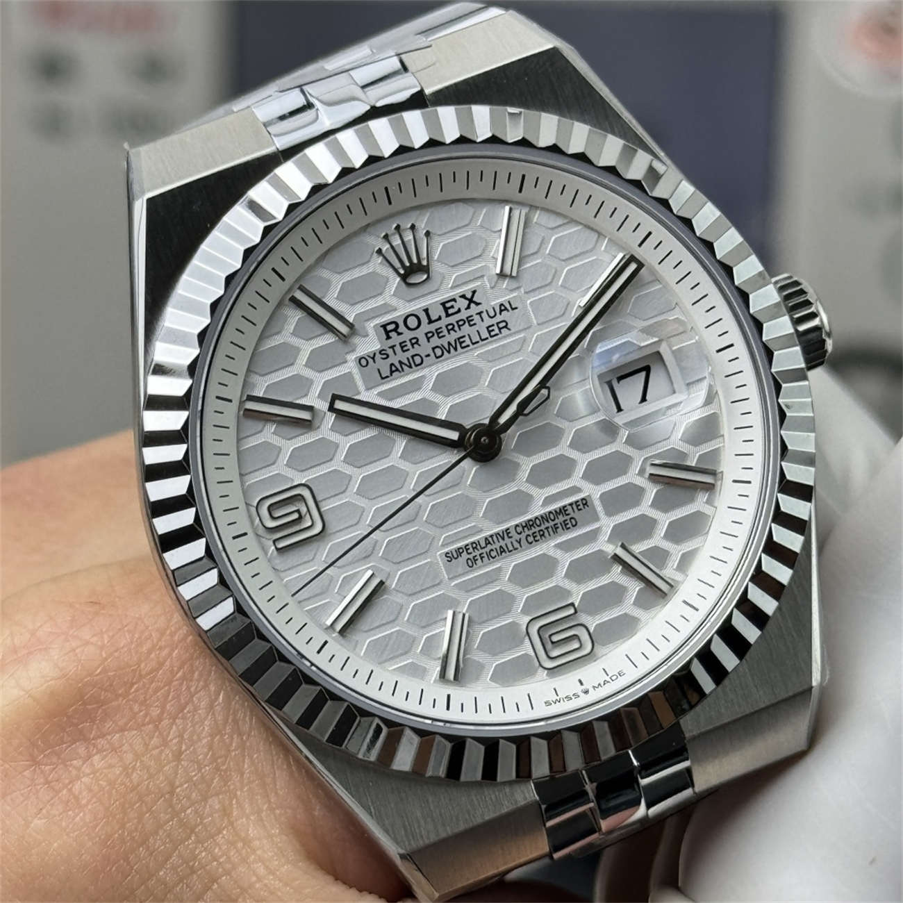 Rolex Land-Dweller Replica M127334-0001 – 3B Factory 2025 Integrated 40mm Oystersteel Sports Model - clean factory product image 3