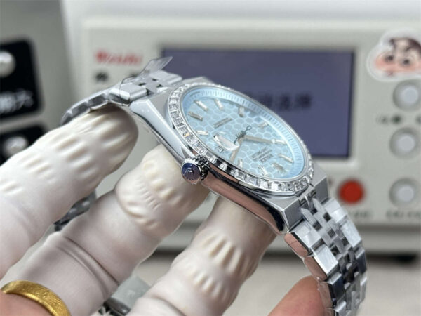 3B Factory Rolex Land-Dweller 127386TBR-0001 Replica – Platinum Look, Diamond Bezel &amp; 163g Full Weight - clean factory product image 19