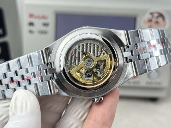 3B Factory Rolex Land-Dweller 127386TBR-0001 Replica – Platinum Look, Diamond Bezel &amp; 163g Full Weight - clean factory product image 17