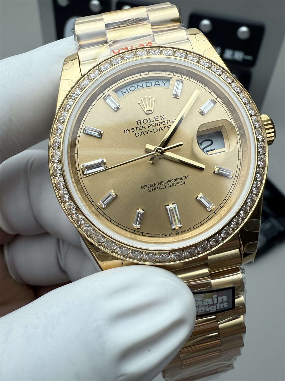 QF Day-Date 36mm Replica – Full-Weight 2836 Movement with Diamond Dial - clean factory product image 2