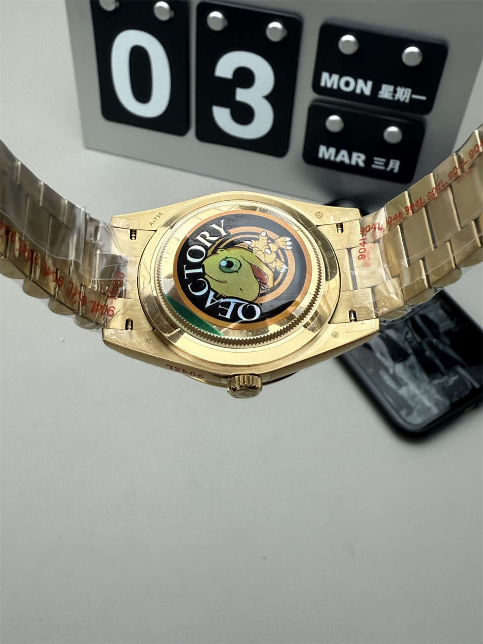 QF Day-Date 36mm Replica – Full-Weight 2836 Movement with Diamond Dial - clean factory product image 7