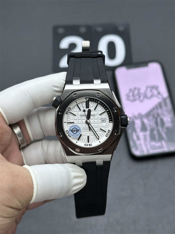 APS Factory Audemars Piguet 15710 White Dial Diver — Premium Royal Oak Offshore 42mm Replica - clean factory product image 9