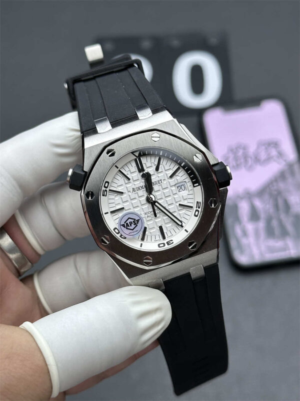 APS Factory Audemars Piguet 15710 White Dial Diver — Premium Royal Oak Offshore 42mm Replica - clean factory product image 10