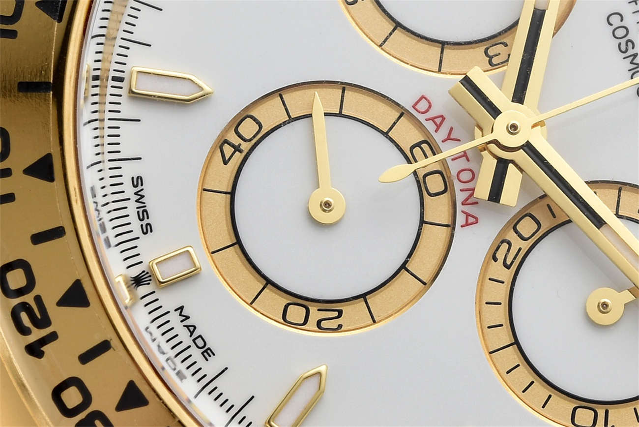 Clean Factory Rolex Daytona 126508 Replica - Yellow Gold White Dial (4131) - clean factory product image 3