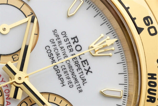 Clean Factory Rolex Daytona 126508 Replica - Yellow Gold White Dial (4131) - clean factory product image 19