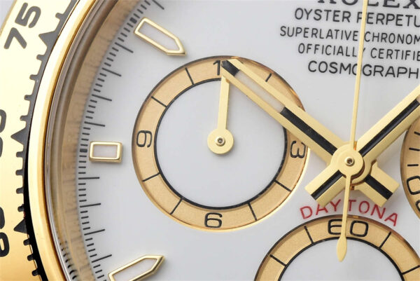 Clean Factory Rolex Daytona 126508 Replica - Yellow Gold White Dial (4131) - clean factory product image 20