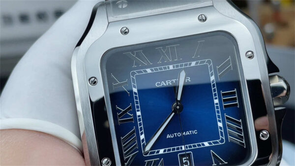 Cartier Santos Blue Dial Replica WSSA0013 Large 39.8mm – BV Factory Automatic - clean factory product image 15