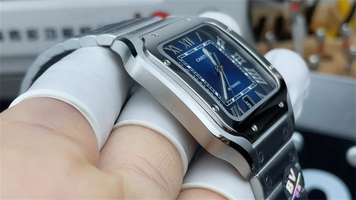 Cartier Santos Blue Dial Replica WSSA0013 Large 39.8mm – BV Factory Automatic - clean factory product image 5