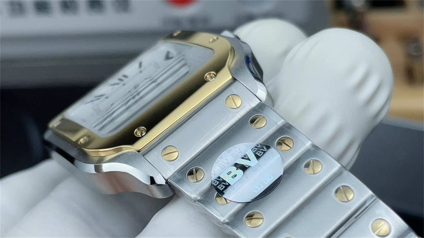 Cartier Santos W2SA0007 Replica – Medium 35.1mm Two-Tone Automatic Steel &amp; Gold - clean factory product image 4