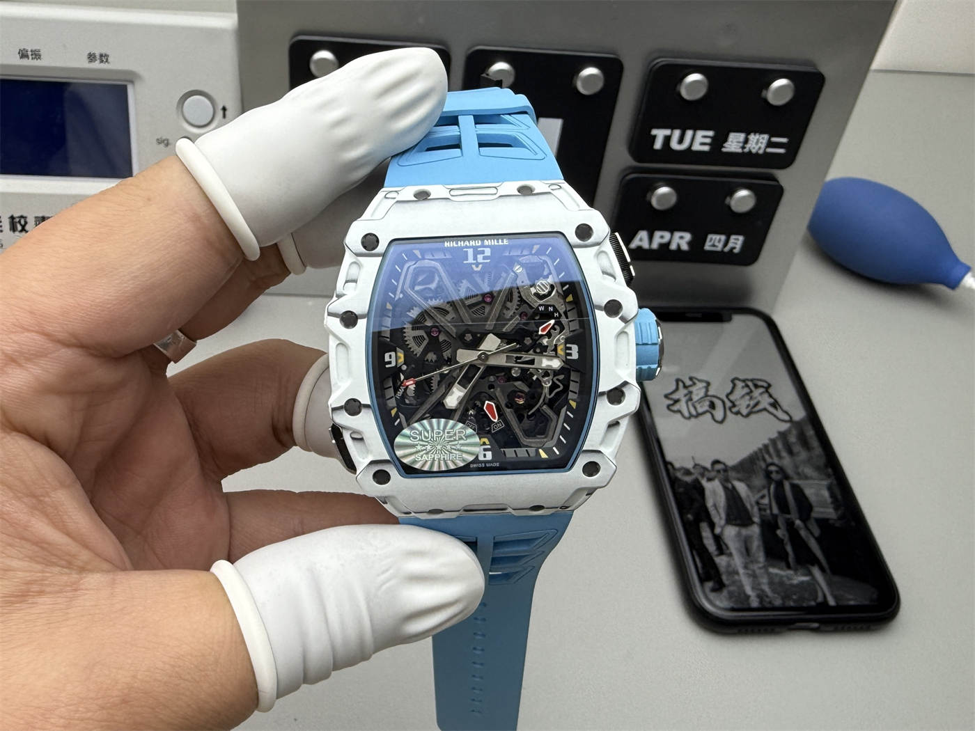 Richard Mille RM35-03 Replica – N1 Factory White Quartz TPT 43mm - clean factory product image