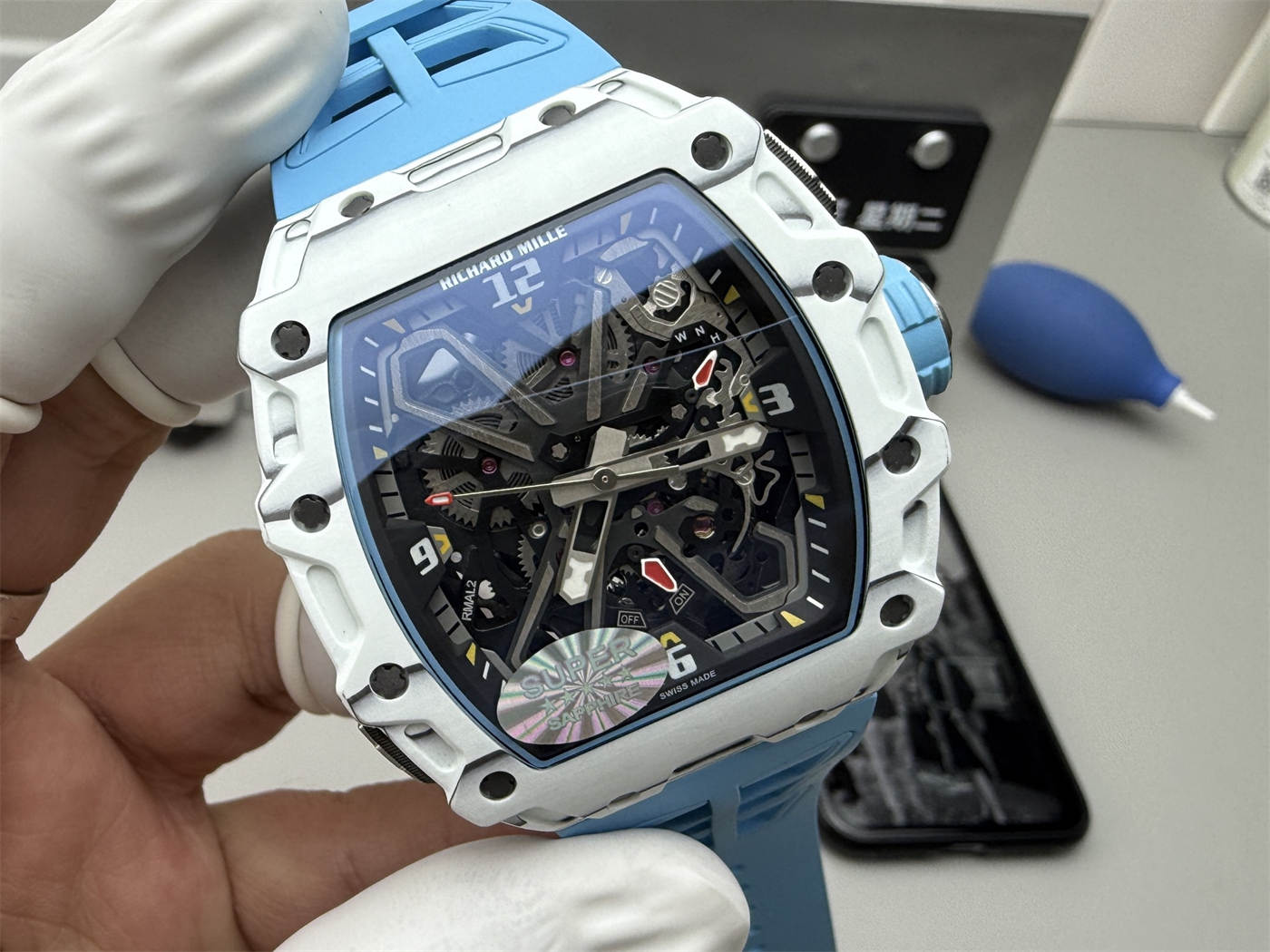 Richard Mille RM35-03 Replica – N1 Factory White Quartz TPT 43mm - clean factory product image 3