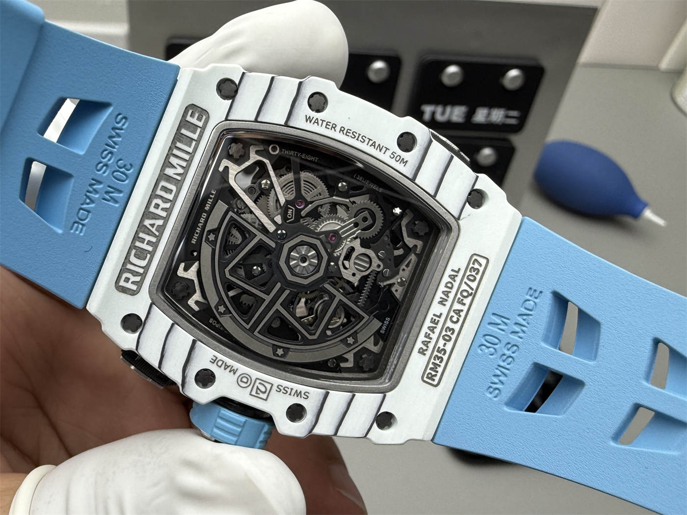 Richard Mille RM35-03 Replica – N1 Factory White Quartz TPT 43mm - clean factory product image 6