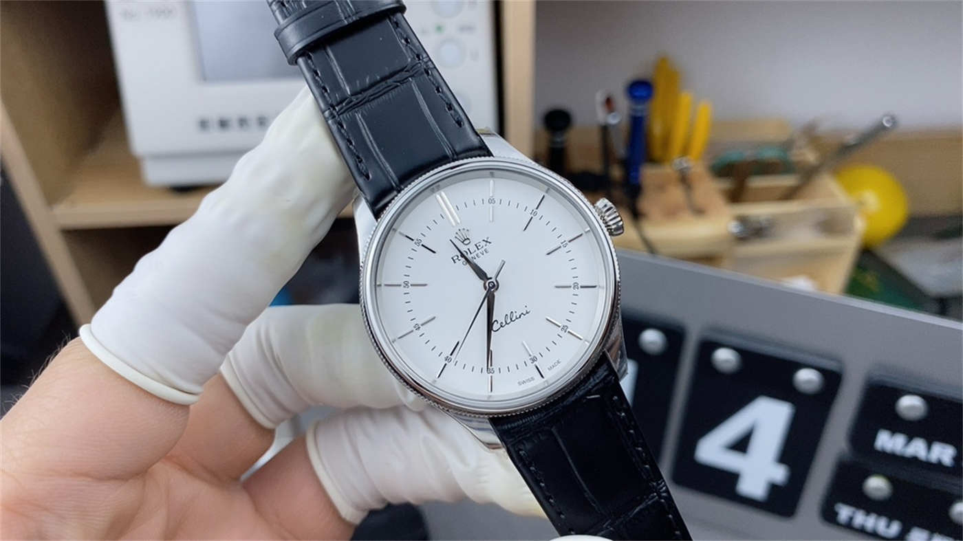 Rolex Cellini White Gold Replica – M50509-0017 Classic Dress Watch - clean factory product image